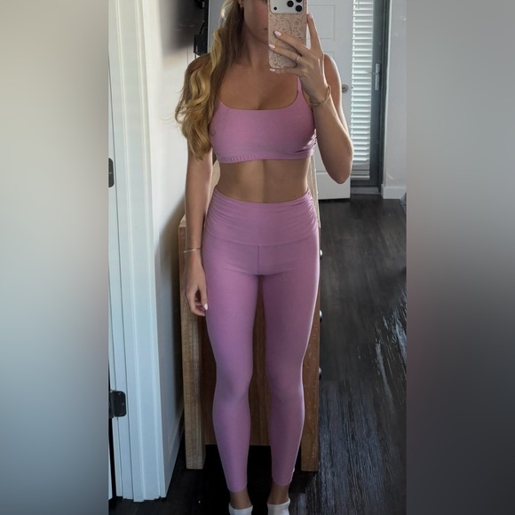 Beyond Yoga Other - Pink Beyond Yoga Sports Bra and Leggings Set